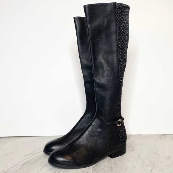 Cole Haan Isabell Stretch Leather Tall Riding Boot 6 1/2 - Picture 1 of 12
